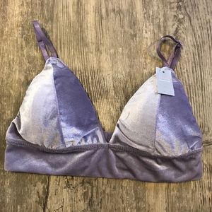 Velvet bralette